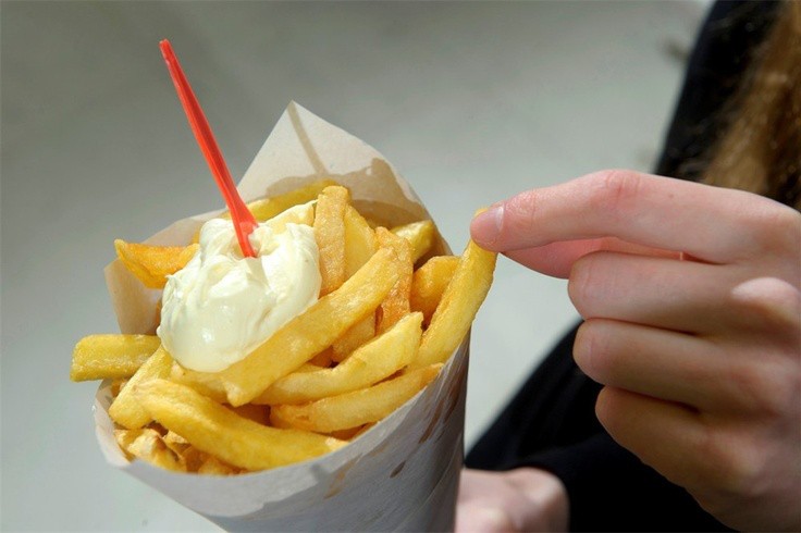Puntzak met friet en mayonaise, Gastropedia