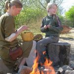 Prehistorische nederzetting. eten voorbereiden, Gastropedia